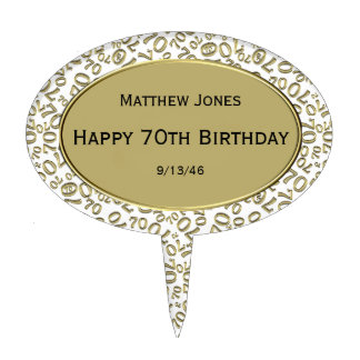 70th Birthday Cake Toppers | Zazzle