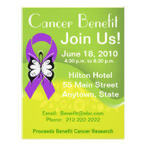 Personalize Pancreatic Cancer Fundraising Benefit Flyer