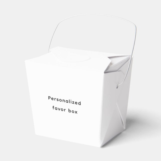 Personalize Paper Favor Boxes (Front Side)