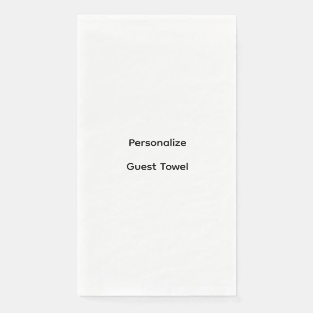 Personalize Paper Guest Towels (Front)