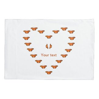 Personalize Passion butterflies in heart shape 