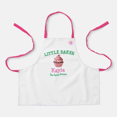 Personalize Pastry Princess Youth Baker Kids Apron