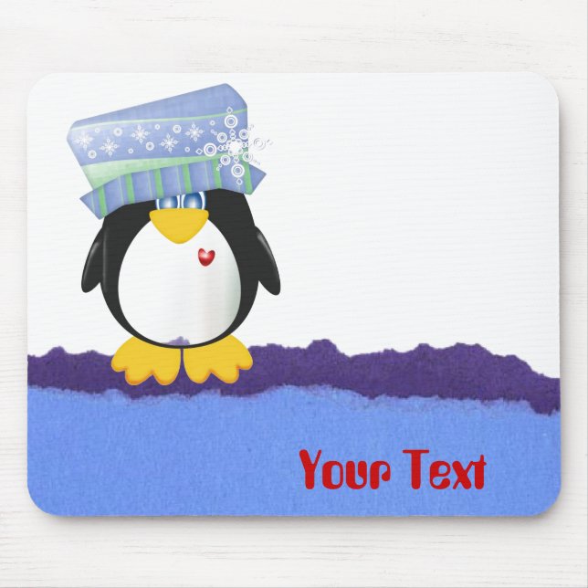 Personalize Penguin Mousepad (Front)