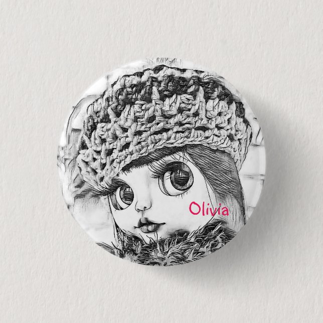 Personalize, personal, birthday button (Front)