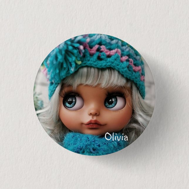 Personalize, personal, birthday, doll button (Front)