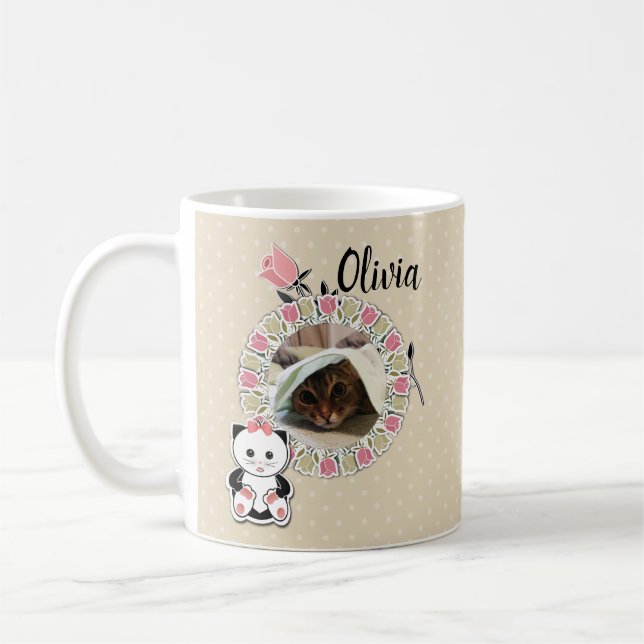 Personalize, personal, photo coffee mug (Left)