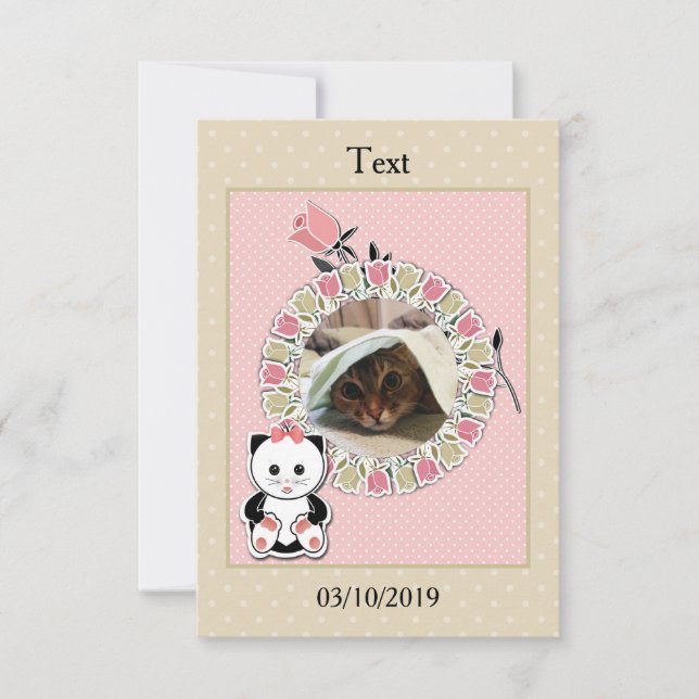 Personalize, personal, photo invitation (Front)