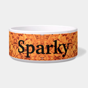 Personalize Pet Food Bowl - Cheese Snacks