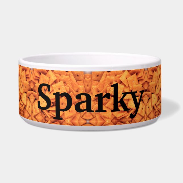 Personalize Pet Food Bowl - Cheese Snacks (Front)