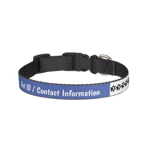 Personalize Pet ID Information Collar 