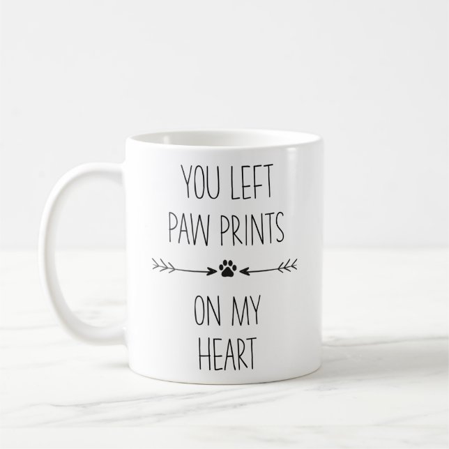 Personalize Pet Memorial Photo Coffee Mug (Left)