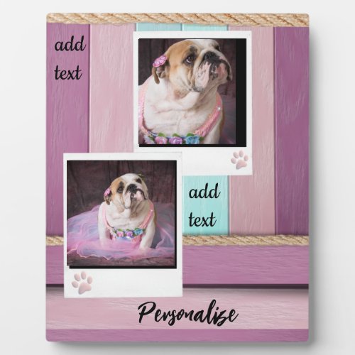 Personalize Pet Photo Frame in Hand Made Effect