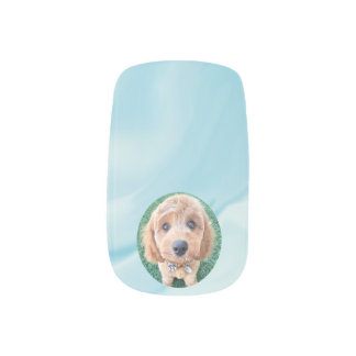 Personalize Pet Photo manicure nail  Minx Nail Art