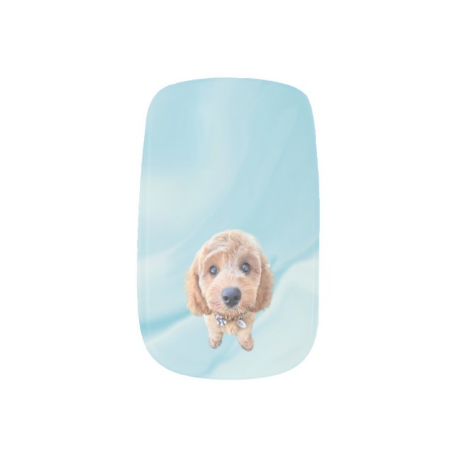 Personalize Pet Photo manicure nail  Minx Nail Art (Left Thumb)