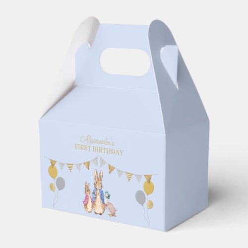 Personalize Peter rabbit 1st Birthday Favor Boxes