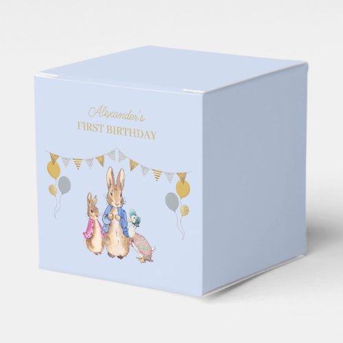 Personalize Peter rabbit 1st Birthday Favor Boxes
