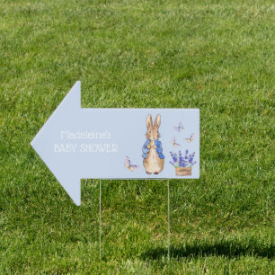 Personalize Peter rabbit Baby Shower Sign