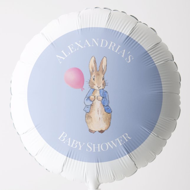 Personalize Peter the rabbit Baby Shower Balloon (Front)
