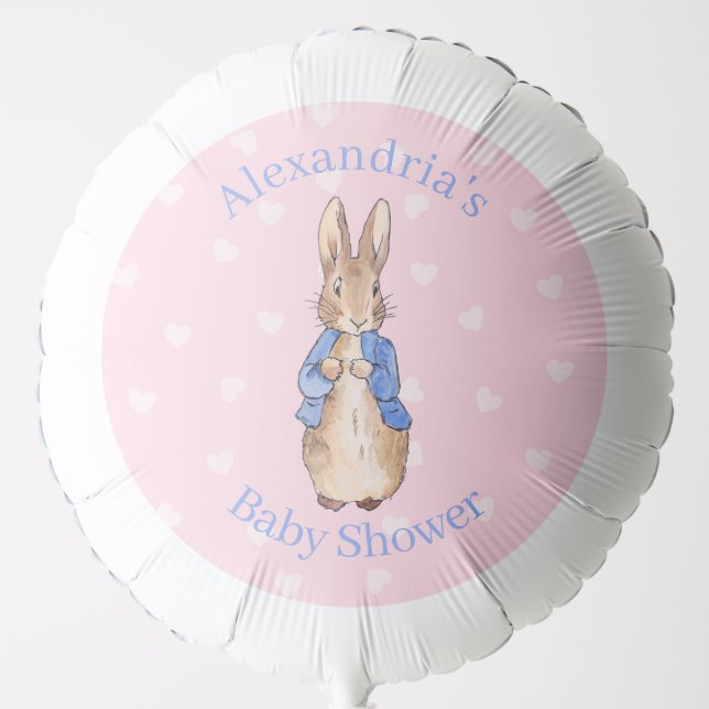 Personalize Peter the rabbit Baby Shower Balloon (Front)
