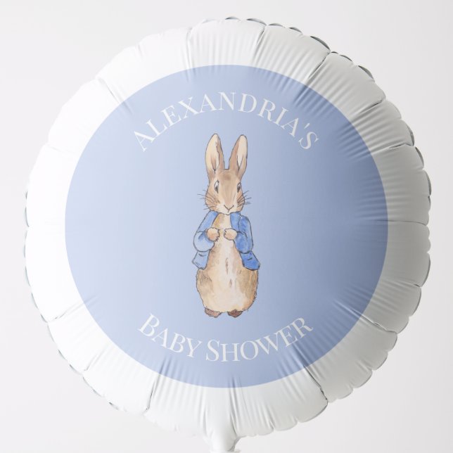 Personalize Peter the rabbit Baby Shower Balloon (Front)