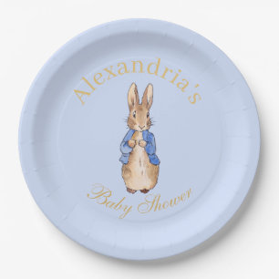 Personalize Peter the Rabbit Baby Shower Napkin Paper Plates