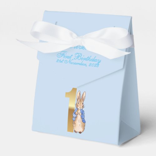 Personalize Peter the Rabbit Child Name Birth Date Favor Boxes