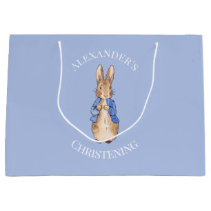 Personalize Peter the rabbit Christening Large Gift Bag