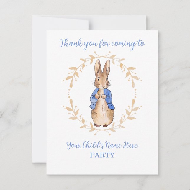 Personalize Peter the Rabbit First birthday (Front)
