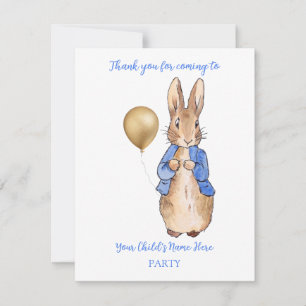 Personalize Peter the Rabbit Thank you 