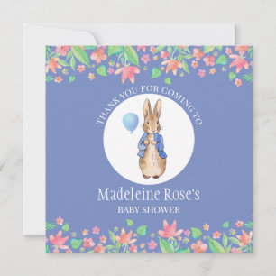 Personalize Peter the rabbit Thank you Card