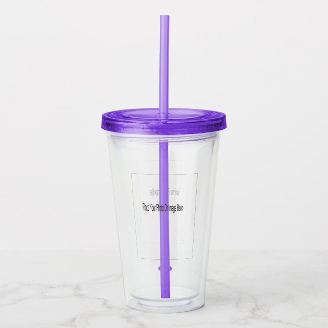 Personalize Photo Acrylic Tumbler (Front)