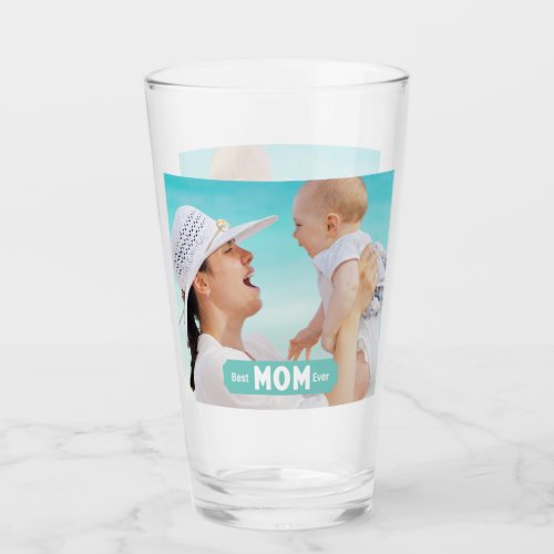 Personalize Photo Best Mom Ever  Mothers Day Glass