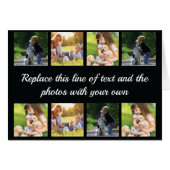 Personalize photo collage and text (Front Horizontal)