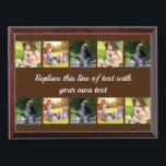 Personalize photo collage and text award plaque<br><div class="desc">Personalize photo collage and text</div>