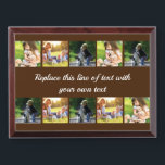 Personalize photo collage and text award plaque<br><div class="desc">Personalize photo collage and text</div>