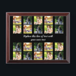 Personalize photo collage and text award plaque<br><div class="desc">Personalize photo collage and text</div>