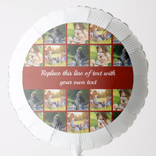 Personalize photo collage and text balloon