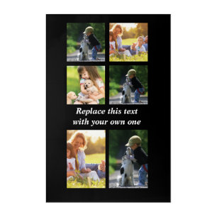 Personalize photo collage and text Case-Mate iPhon Acrylic Print