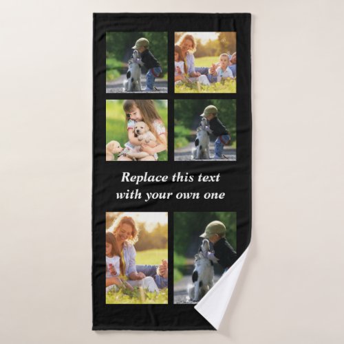 Personalize photo collage and text Case_Mate iPhon Bath Towel