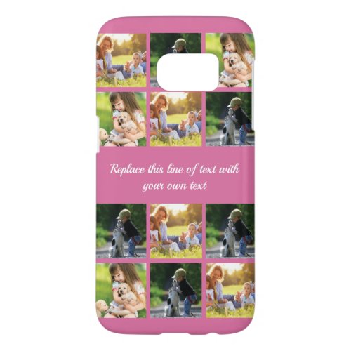Personalize photo collage and text Case_Mate iPhon Samsung Galaxy S7 Case