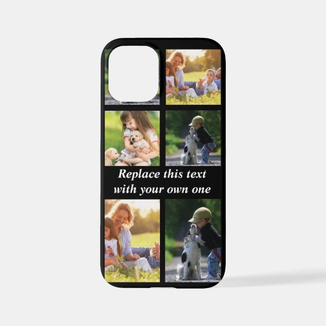 Personalize photo collage and text Case-Mate iPhon iPhone Case (Back)