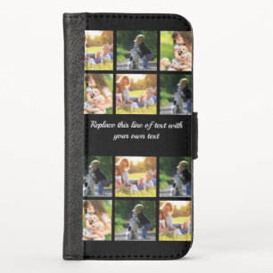 Personalize photo collage and text Case-Mate iPhon iPhone X Wallet Case