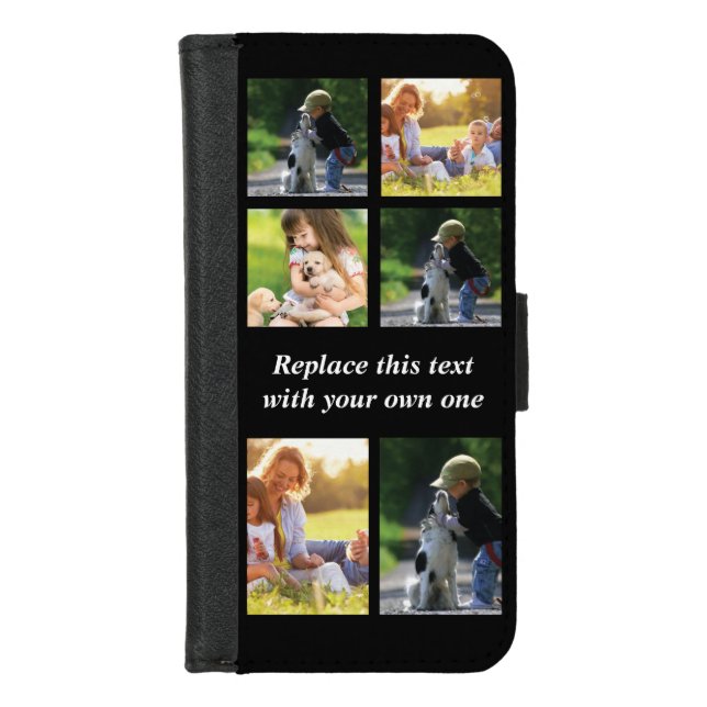 Personalize photo collage and text Case-Mate iPhon iPhone Wallet Case (Front)