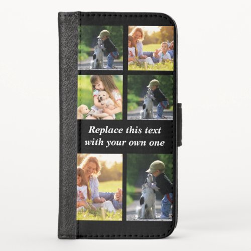 Personalize photo collage and text Case_Mate iPhon iPhone XS Wallet Case