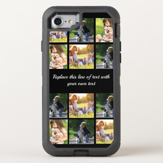 Personalize photo collage and text Case-Mate iPhon Otterbox iPhone Case (Back)