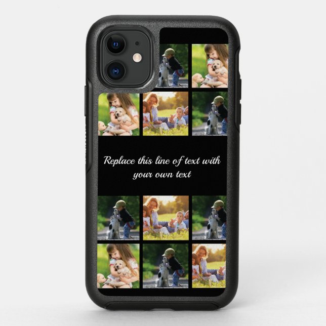 Personalize photo collage and text Case-Mate iPhon Otterbox iPhone Case (Back)