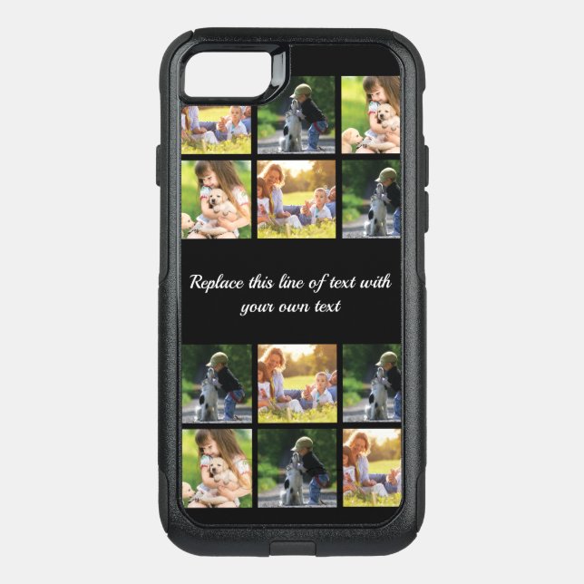 Personalize photo collage and text Case-Mate iPhon Otterbox iPhone Case (Back)