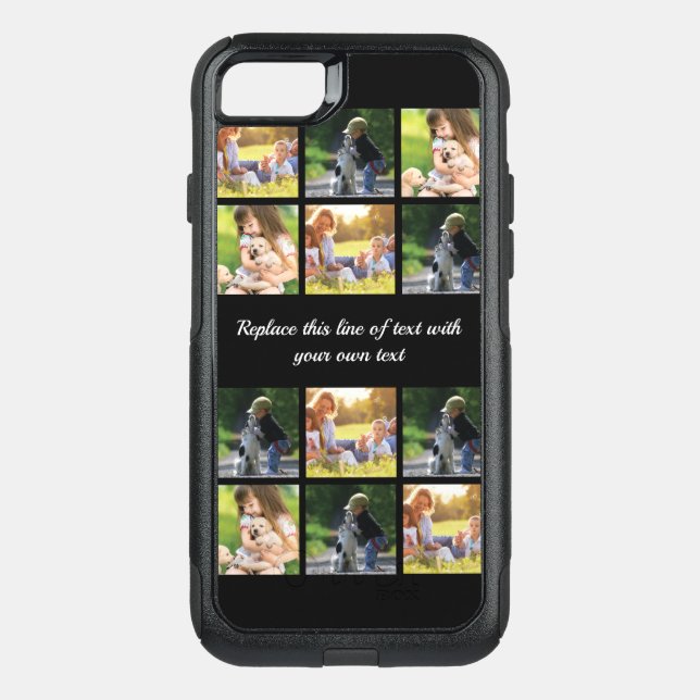 Personalize photo collage and text Case-Mate iPhon Otterbox iPhone Case (Back)