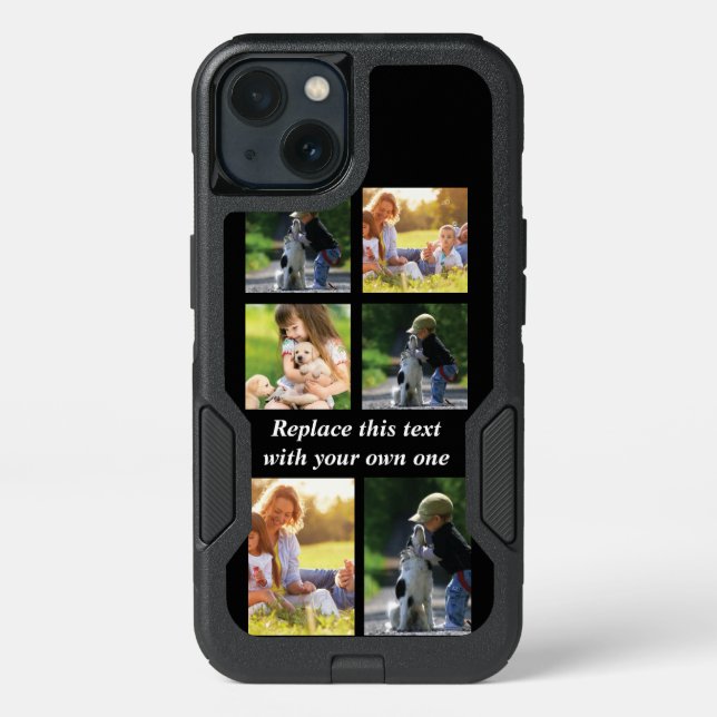 Personalize photo collage and text Case-Mate iPhon Otterbox iPhone Case (Back)