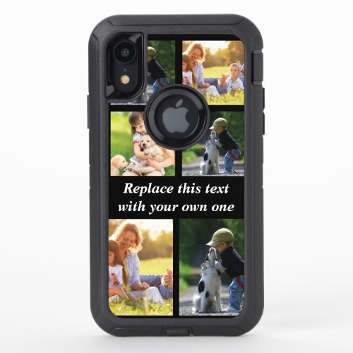 Personalize photo collage and text Case_Mate iPhon OtterBox Defender iPhone XR Case